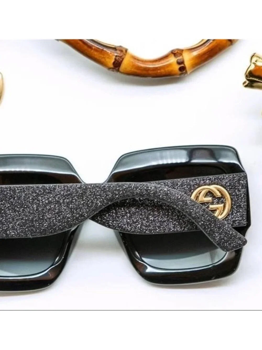 New - Gucci Grey Gradient Square Ladies Sunglasses GG0102S 001 54 - Picture 12 of 12